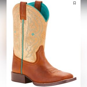 Ariat gold/turquoise boots